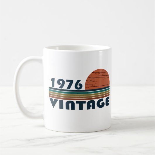 Geboren 1976 Vintage Geburtstagsgeschenke Kaffeetasse (Links)