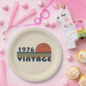 Geboren 1976 Vintage Geburtstagsgeschenke Pappteller (Party)