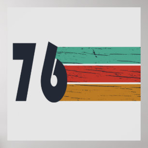 Geboren 1976 Vintage Geburtstagsgeschenke Poster