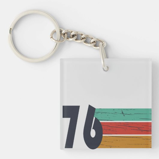Geboren 1976 Vintage Geburtstagsgeschenke Schlüsselanhänger (Vorderseite)