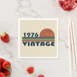 Geboren 1976 Vintage Geburtstagsparty Serviette