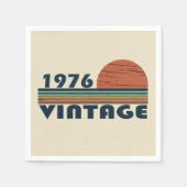 Geboren 1976 Vintage Geburtstagsparty Serviette (Vorderseite)