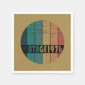 Geboren 1976 Vintager Geburtstag Serviette (Vorderseite)