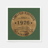 Geboren 1976 Vintager Geburtstag Serviette (Vorderseite)