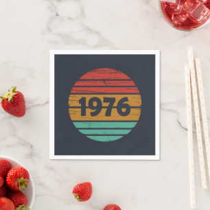 Geboren 1976 Vintager Geburtstag Serviette