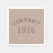 Geboren 1976 Vintager Geburtstag Serviette (Vorderseite)
