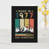 Geboren 1977 Geburtstag Karte (Gelbe Blume)