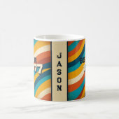 Geboren 1977 Personalisierte Mug - 70er Groovy Str Kaffeetasse (Mittel)