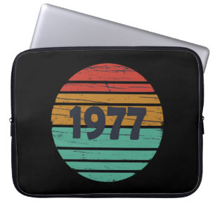 Geboren 1977 Vintage Geburtstagsgeschenke Laptopschutzhülle