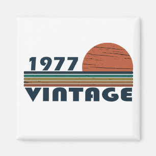 Geboren 1977 Vintage Geburtstagsgeschenke Magnet