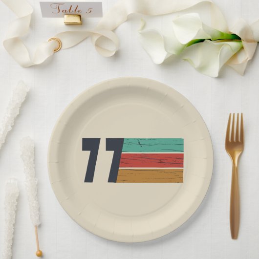 Geboren 1977 Vintage Geburtstagsgeschenke Pappteller (Hochzeit)