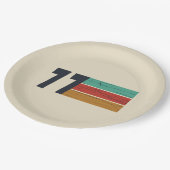 Geboren 1977 Vintage Geburtstagsgeschenke Pappteller (Schrägansicht)