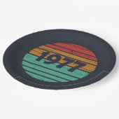 Geboren 1977 Vintage Geburtstagsgeschenke Pappteller (Schrägansicht)