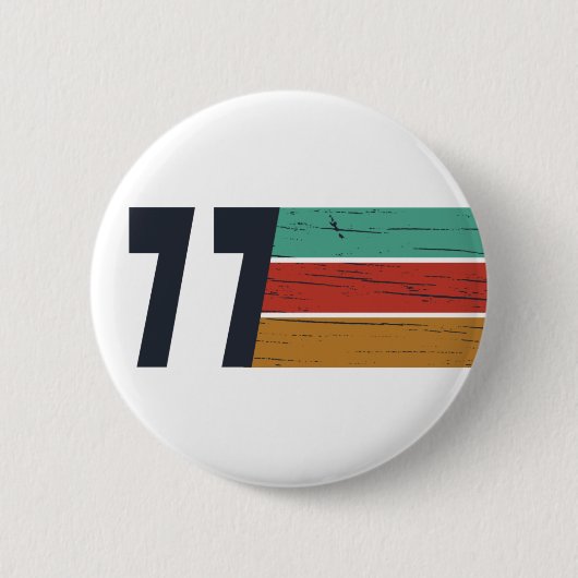 geboren 1977 Vintager Geburtstag Button (Vorderseite)