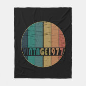Geboren 1977 Vintager Geburtstag Fleecedecke (Vorderseite)