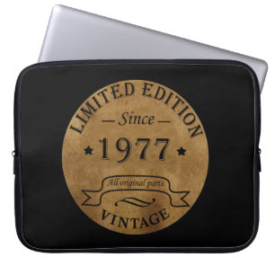 Geboren 1977 Vintager Geburtstag Laptopschutzhülle