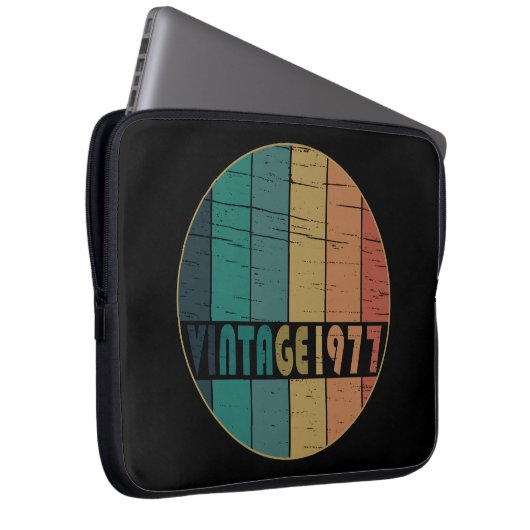 Geboren 1977 Vintager Geburtstag Laptopschutzhülle (Vorne Rechts)