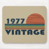 geboren 1977 Vintager Geburtstag Mousepad (Vorne)