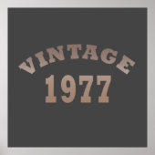 geboren 1977 Vintager Geburtstag Poster (Vorne)