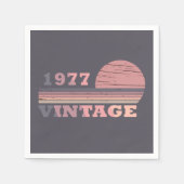 geboren 1977 Vintager Geburtstag Serviette (Vorderseite)