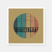 Geboren 1977 Vintager Geburtstag Serviette (Vorderseite)