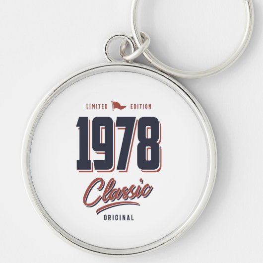 Geboren 1978 Geburtstag Schlüsselanhänger (Vorne)