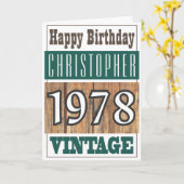 Geboren 1978 Grußkarte Karte (Gelbe Blume)