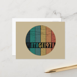 Geboren 1978 Vintager Geburtstag Feiertagspostkarte