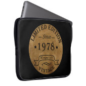 Geboren 1978 Vintager Geburtstag Laptopschutzhülle (Vorne Rechts)