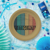 Geboren 1978 Vintager Geburtstag Pappteller (Party)