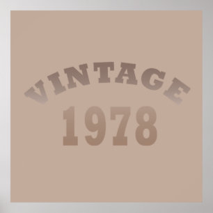 Geboren 1978 Vintager Geburtstag Poster