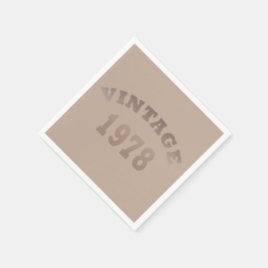 Geboren 1978 Vintager Geburtstag Serviette (Ecke)