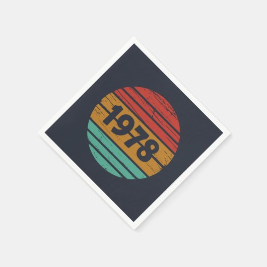 Geboren 1978 Vintager Geburtstag Serviette (Ecke)