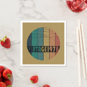Geboren 1978 Vintager Geburtstag Serviette