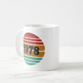 Geboren 1978 Vintages Geburtstagsgeschenk Kaffeetasse (Vorderseite Links)