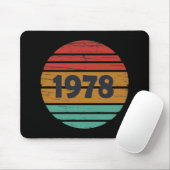 Geboren 1978 Vintages Geburtstagsgeschenk Mousepad (Mit Mouse)