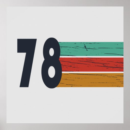 Geboren 1978 Vintages Geburtstagsgeschenk Poster (Vorne)