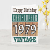 Geboren 1979 Grußkarte Karte (Gelbe Blume)