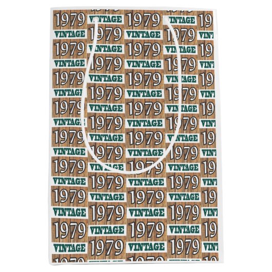 Geboren 1979 Mittelgeschenktasche Mittlere Geschenktüte (Vorderseite)