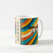 Geboren 1979 Persönliche Umarmung - 70er Groovy St Kaffeetasse (VorderseiteRechts)