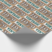 Geboren 1979 Verpackungspapier Geschenkpapier (Ecke)