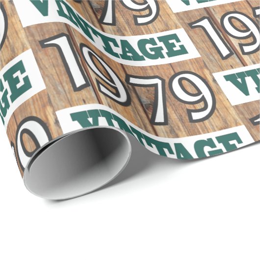 Geboren 1979 Verpackungspapier Geschenkpapier (Rolleneckpunkt)