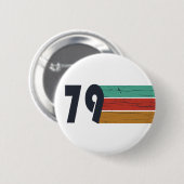 Geboren 1979 Vintage Geburtstagsgeschenke Button (Vorne & Hinten)