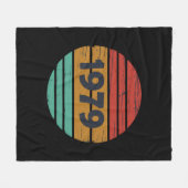 Geboren 1979 Vintage Geburtstagsgeschenke Fleecedecke (Vorderseite (Horizontal))