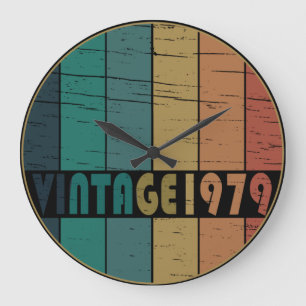 geboren 1979 Vintager Geburtstag Große Wanduhr