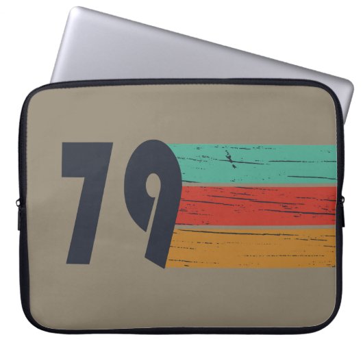 Geboren 1979 Vintager Geburtstag Laptopschutzhülle (Vorderseite)