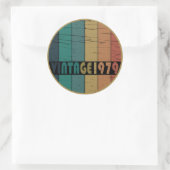 Geboren 1979 Vintager Geburtstag Runder Aufkleber (Tasche)