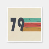 Geboren 1979 Vintager Geburtstag Serviette (Vorderseite)