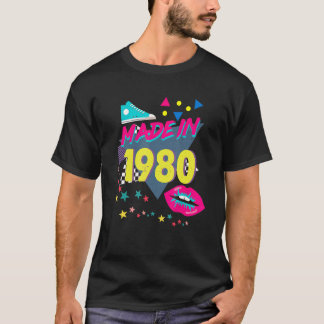 Geboren 1980 42. Geburtstag 80er 90er 1990er 1980e T-Shirt