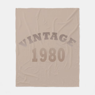 Geboren 1980 Vintage Geburtstagsgeschenke Fleecedecke